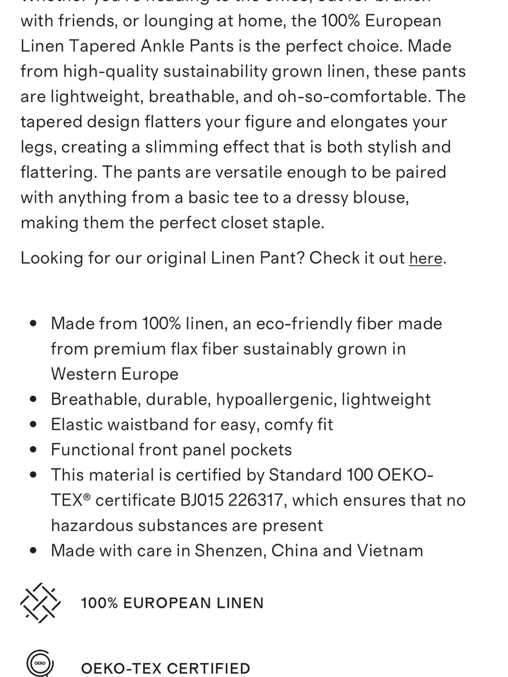 Quince Women's Elastic-Waist Chinos - light cargo color - Picture 8 of 9